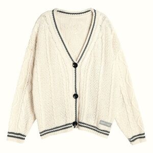 Taylor Swift Cardigan White Folklore Cardigan Sweater V Neck Shoptown Boutique